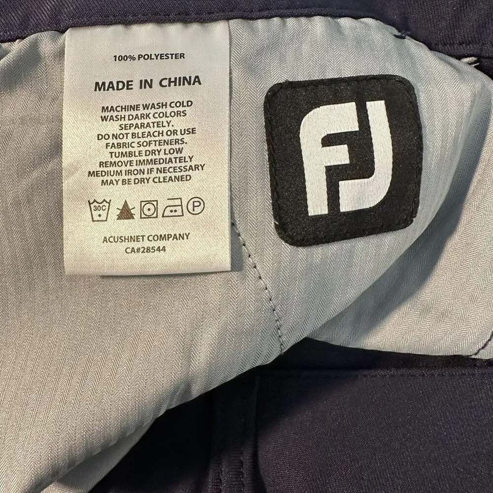 FootJoy Performance Knit Golf Pants Mens 31 x 25 Navy Blue 29016‎ Stretch Flat